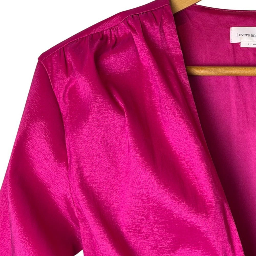 Lovers‎ and Friends Dress Women Small Pink Lorenza Tafetta Satin Mini Party Sexy - Picture 5 of 15